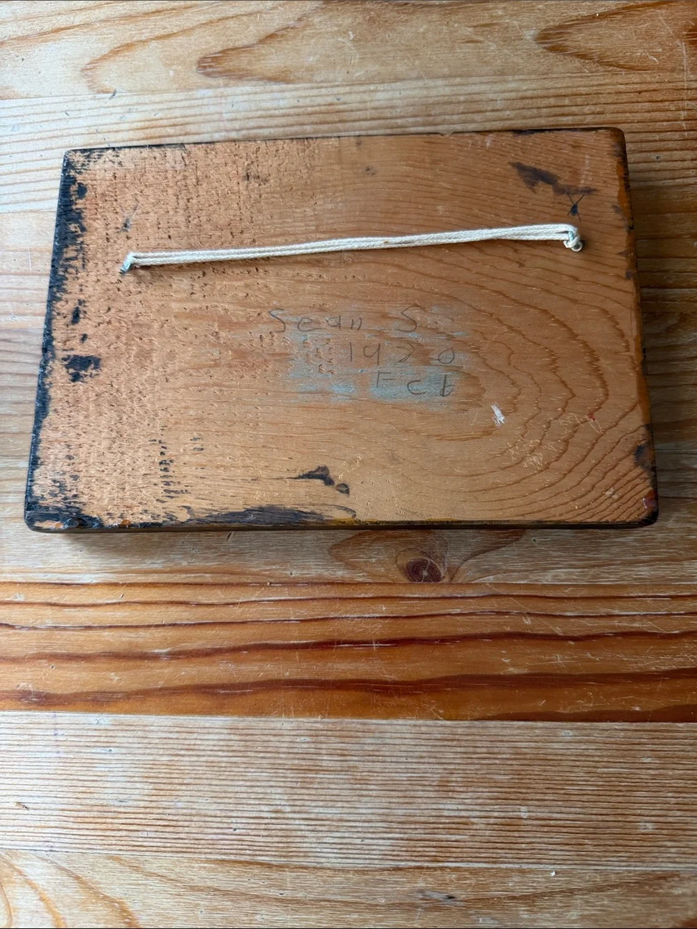 Vintage Wooden 'I Love You' Sign